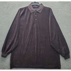 Chereskin Polo Shirt Mens XL Purple Raglan Sleeve Streetwear Collared Popover